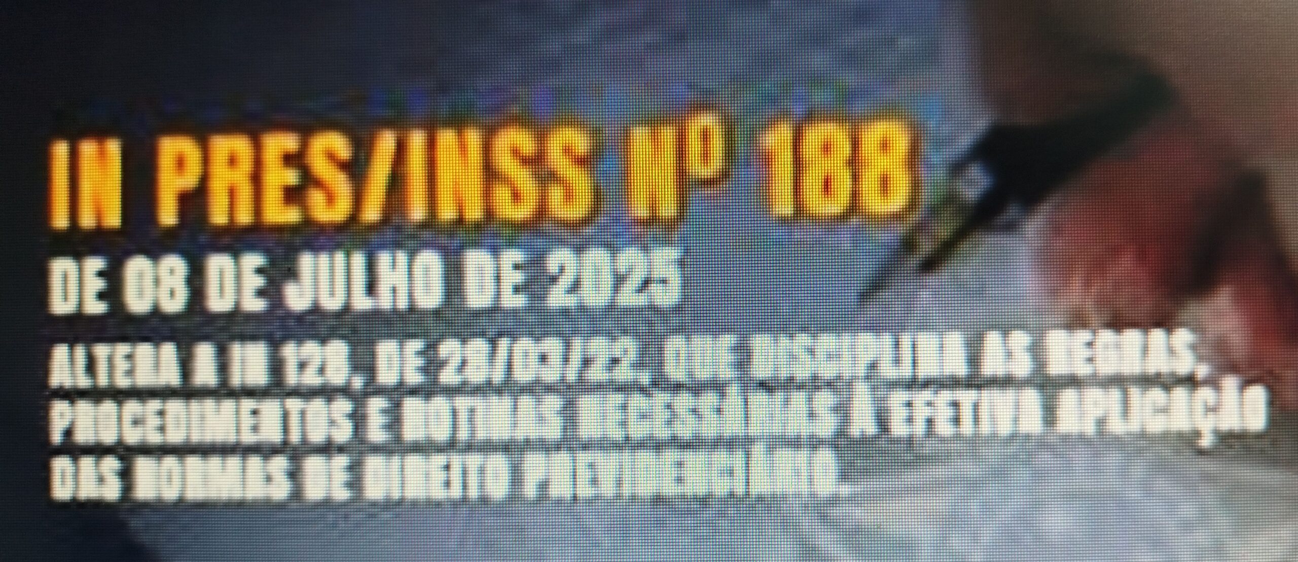 INSS – ALTERAÇÃO DAS REGRAS PARA APOSENTADORIAS E BENEFÍCIOS PREVIDENCIÁRIOS